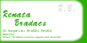 renata bradacs business card