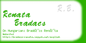 renata bradacs business card